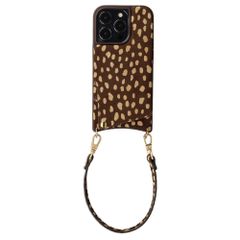 Selencia Nova Echtleder Backcover mit Kartenhalter Apple iPhone 14 Pro - Fawn Chic