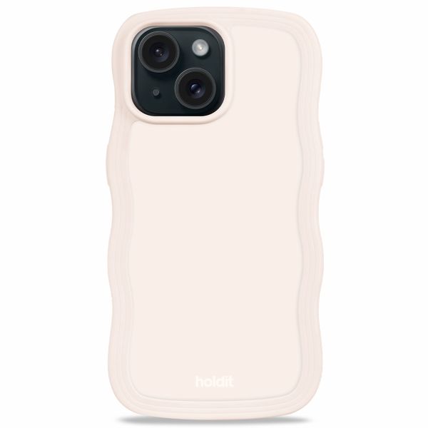 Holdit Wavy Case Apple iPhone 14/15 Plus - Light Beige