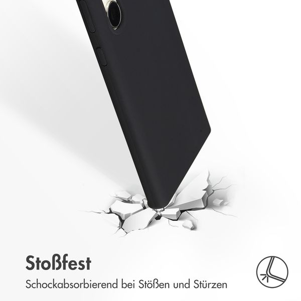 Accezz Liquid Silikoncase Samsung Galaxy S23 Ultra - Schwarz