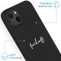 imoshion Design Hülle für das iPhone 13 - Fuck Off - Schwarz