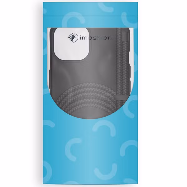 imoshion Color Backcover mit abtrennbarem Band Apple iPhone 12 Pro Max - Schwarz