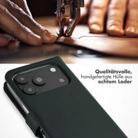 Selencia Echtleder Klapphülle Apple iPhone 18 Pro Max / 17 Pro Max - Grün