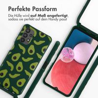 imoshion Silikonhülle design mit Band für das Samsung Galaxy A13 (4G) - Avocado Green