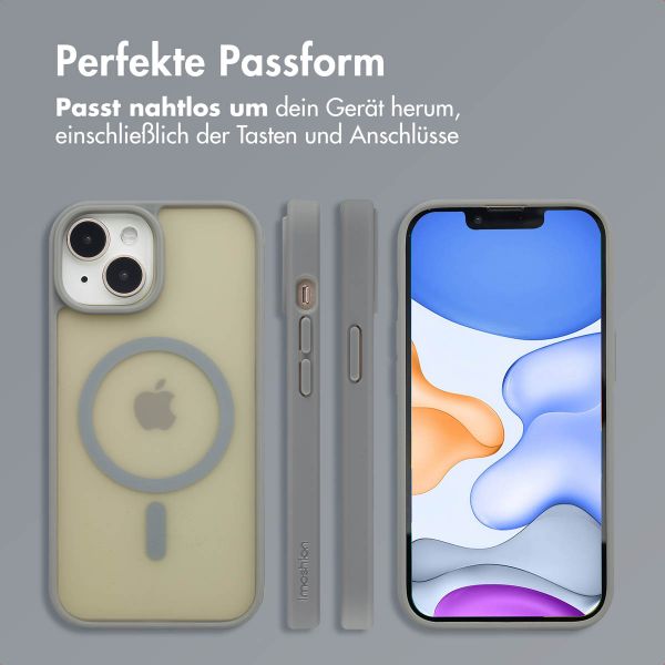 imoshion Color Guard Back Cover mit MagSafe für das iPhone 15 - Grau