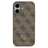 Guess 4G Metal Logo Back Cover MagSafe Apple iPhone 17 - Braun