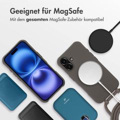 imoshion Color Backcover mit abtrennbarem Band MagSafe für das iPhone 16 - Black Coffee