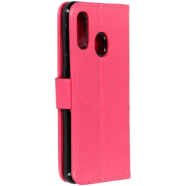 Kleeblumen Klapphülle Fuchsia Klapphülle Samsung Galaxy A20e