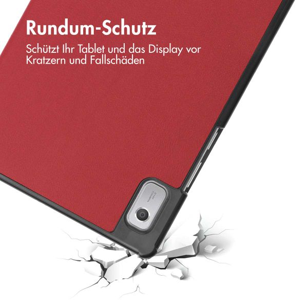 imoshion Trifold Klapphülle für das Lenovo Tab M9 - Rot