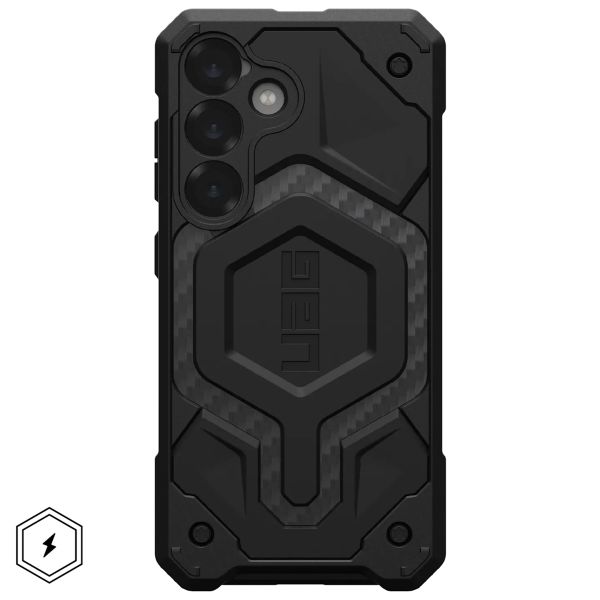 UAG Monarch Pro Backcover für das Samsung Galaxy S25 - Carbon Fiber