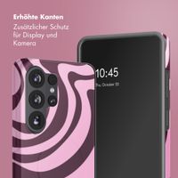 Selencia Vivid Back Cover Samsung Galaxy S26 Ultra - Wavy Swirl Pink Plum