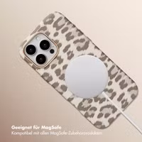 Selencia Sabi Backcover Leopardenmuster mit MagSafe Apple iPhone 16 Pro Max - Soft Ivory