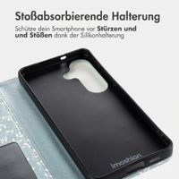 imoshion Design Klapphülle Samsung Galaxy S26 - Smoke Green Flowers