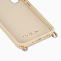 Selencia Rivièra Backcover mit MagSafe mit abnehmbaren Haken Samsung Galaxy A54 (5G) - Milky Latte