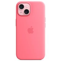 Apple Silikon-Case MagSafe iPhone 15 - Rosa