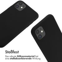 imoshion SilikonHülle mit Band Apple iPhone 11 - Schwarz
