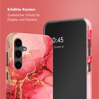 Selencia Vivid Tough Back Cover für das Samsung Galaxy S24 FE - Rosy Marble
