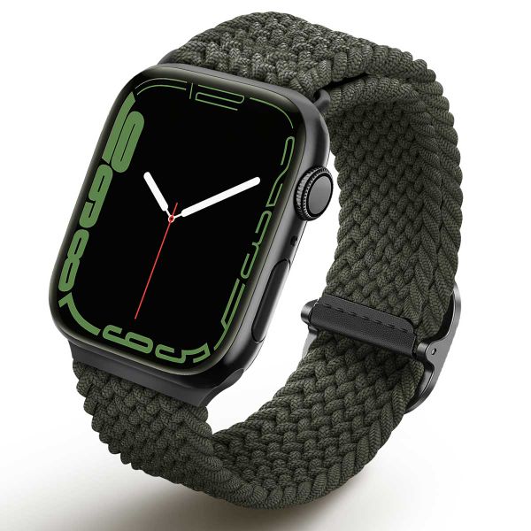 Uniq Aspen Geflochtenes Armband für die Apple Watch Series 1 bis 10 / SE / Ultra (2) (44/45/46/49 mm) - Zypressengrün