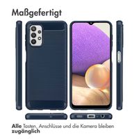 imoshion Brushed Back Cover für das Samsung Galaxy A32 (5G) - Dunkelblau