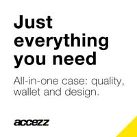 Accezz Wallet TPU Klapphülle Samsung Galaxy S6 - Schwarz