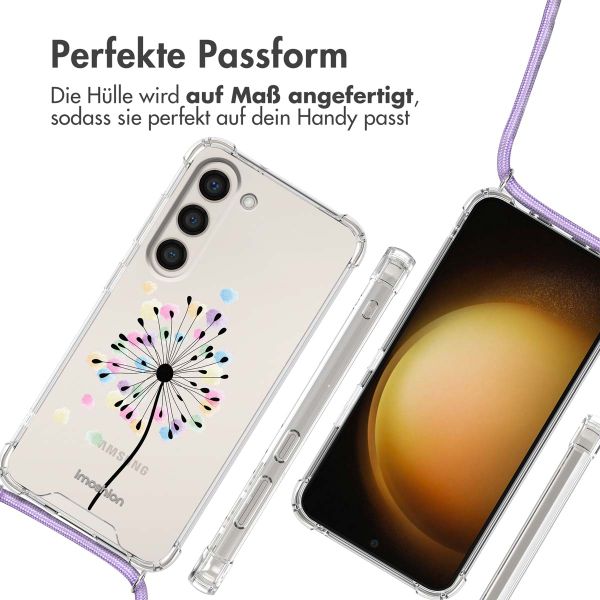 imoshion Design Hülle mit Band für das Samsung Galaxy S23 - Sandstone Dandelion