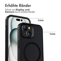 Accezz Rugged Frosted Back Cover mit MagSafe Apple iPhone 15 Plus - Schwarz