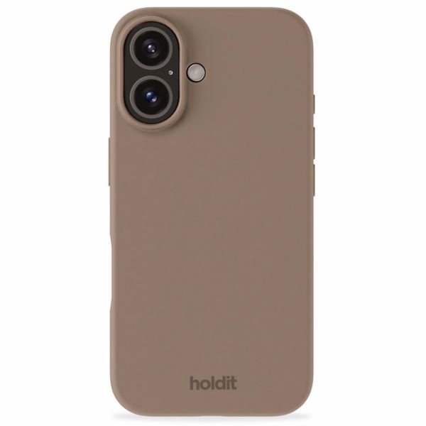 Holdit Silicone Case Apple iPhone 16 Plus - Mocha Brown