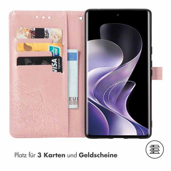 imoshion Mandala Klapphülle Xiaomi Redmi Note 14 Pro (4G) - Rosé gold