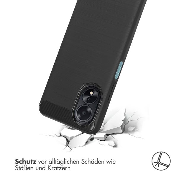 imoshion Brushed Back Cover für das Oppo A18 / Oppo A38 - Schwarz