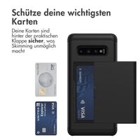 imoshion Backcover mit Kartenfach für das Samsung Galaxy S10 Plus - Schwarz