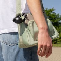 imoshion Ausziehbares Kabel mit Karabinerhaken und Telefon-Pad - Anti-Diebstahl-Telefonband - Schwarz