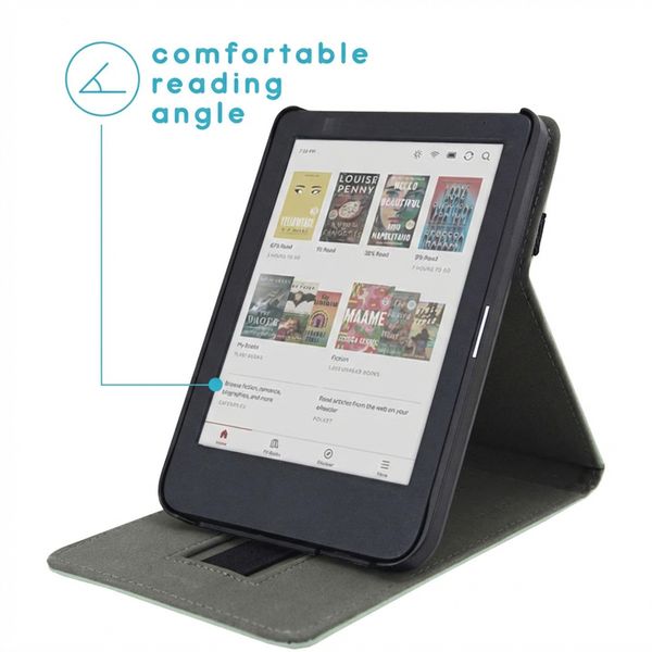 imoshion Stand Flipcase Kobo Clara Colour / BW - Hellgrün