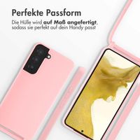 imoshion Silikonhülle mit Band für das Samsung Galaxy S22 - Rosa