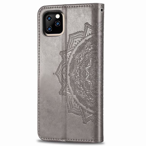 Mandala Klapphülle Grau Apple iPhone 11