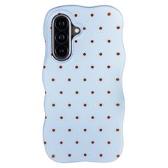 Selencia Vivid Wavy Backcover mit MagSafe Samsung Galaxy A57 (5G) - Happy Dots Digital Sky