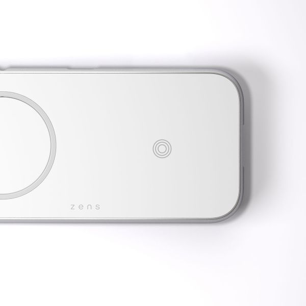 Zens Aluminium 3-in-1 Wireless Charger - Kabelloses Ladegerät für iPhone, AirPods und iPad - Geeignet für MagSafe und Qi2 - Power Delivery - 45 Watt