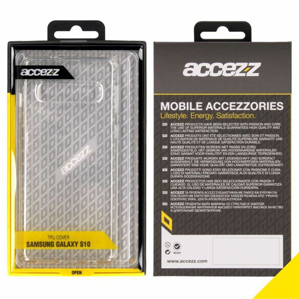 Accezz Clear TPU Backcover Samsung Galaxy S10 - Transparent