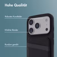 imoshion Backcover mit Kartenfach und Ständer Apple iPhone 17 Pro - Schwarz