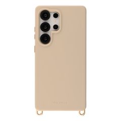 Selencia Rivièra Backcover mit MagSafe mit abnehmbaren Haken Samsung Galaxy S25 Ultra - Milky Latte