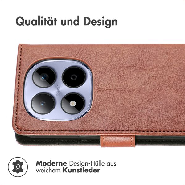 imoshion Luxuriöse Klapphülle Xiaomi Redmi Note 15 (4G) - Braun