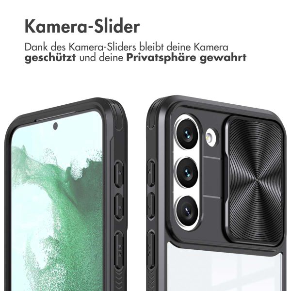 imoshion Back Cover mit Kameraschieber für das Samsung Galaxy S23 - Schwarz