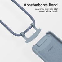 imoshion Color Backcover mit abnehmbarem Handykette und MagSafe Apple iPhone 16e - Ash Blue