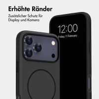imoshion Color Backcover mit Thin MagSafe Ring Apple iPhone 17 Pro - Schwarz