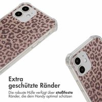 imoshion Design Hülle mit Band Apple iPhone 12 (Pro) - Leopard Mood