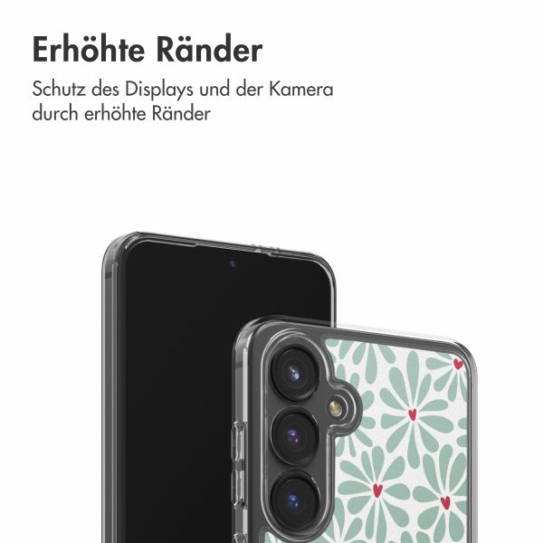 imoshion Design Hülle Samsung Galaxy S24 FE - Bloom Love Sage Green