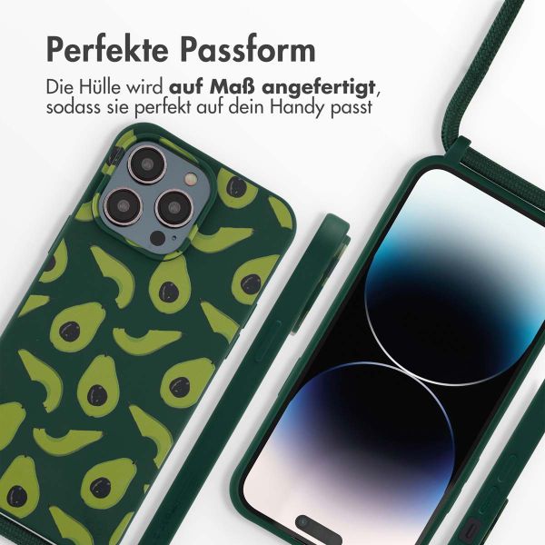 imoshion Silikonhülle design mit Band für das iPhone 14 Pro Max - Avocado Green