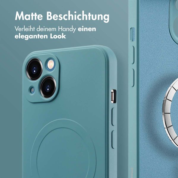 imoshion Color Back Cover mit MagSafe Apple iPhone 13 - Smoke Green