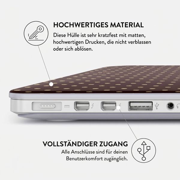 Burga Hardshell Hülle Apple MacBook Air 15 Zoll (2023 / 2024 M3 / 2025 M4 / 2026 M5) - Sorry Busy