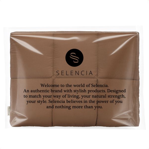 Selencia Vaya Puffy Laptoptasche 16 Zoll - Mocha Brown