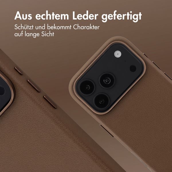 Accezz MagSafe Leather Backcover Apple iPhone 18 Pro Max / 17 Pro Max - Kaffeebraun