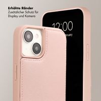 Selencia Nova HandyHülle mit Kordel und Kartenhalter Apple iPhone 15 - Dusty Rose